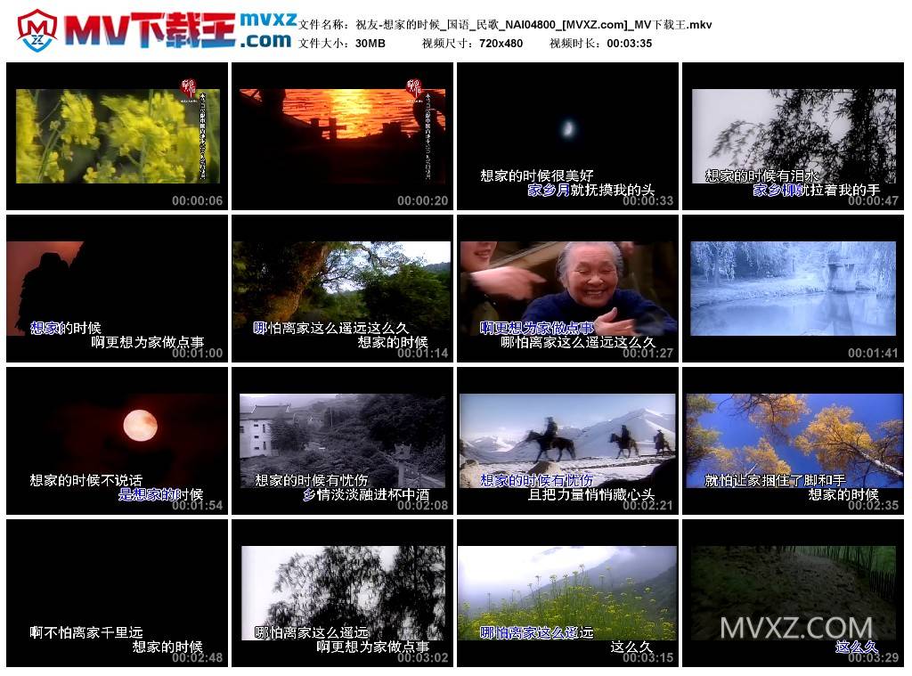 祝友-想家的时候_国语_民歌_NAI04800